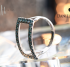 Blue diamonds rectangle ring 